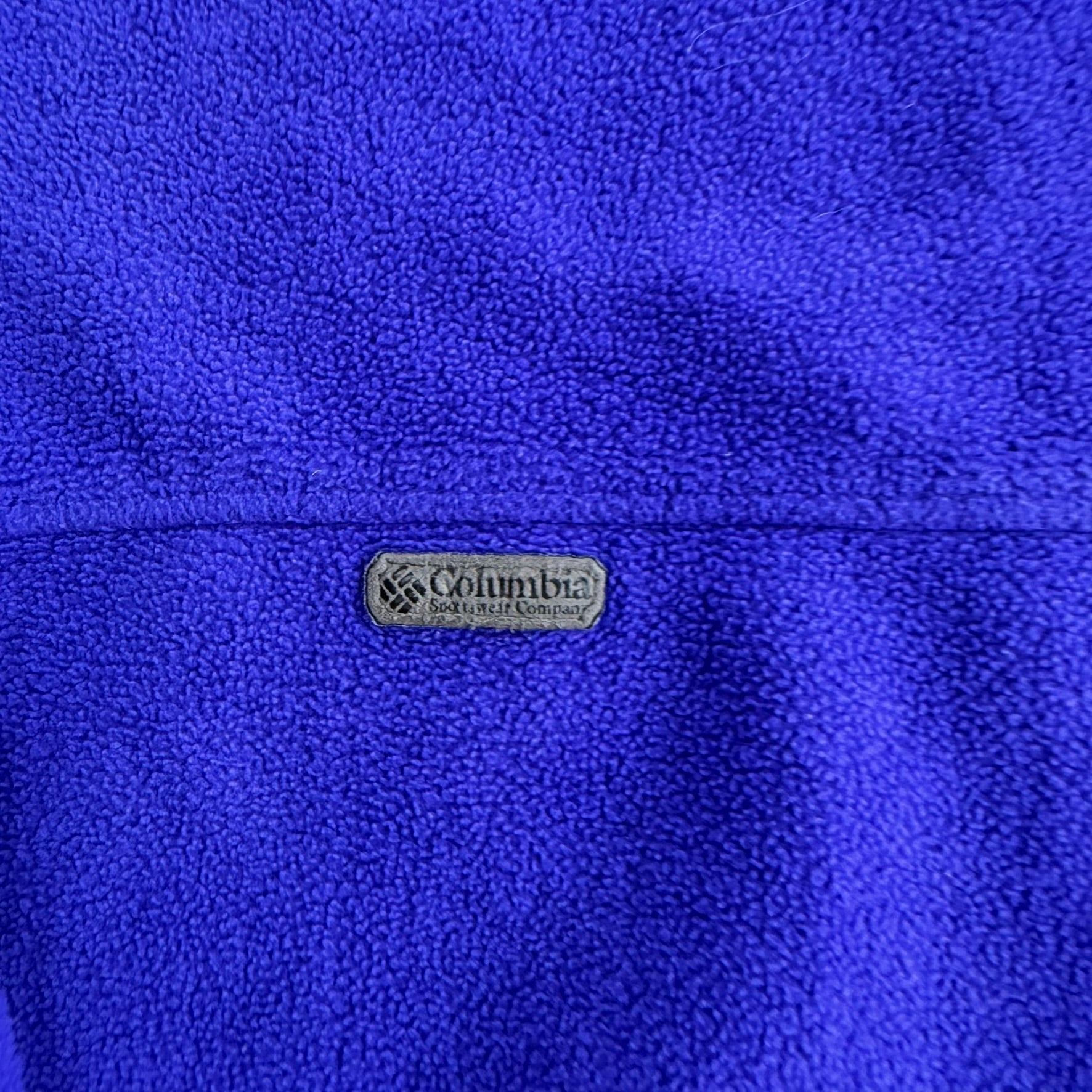 J- Vintage Columbia Made In USA Purple Pullover Polar Fleece - L