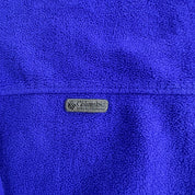 J- Vintage Columbia Made In USA Purple Pullover Polar Fleece - L