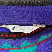 J- Vintage Columbia Made In USA Purple Pullover Polar Fleece - L