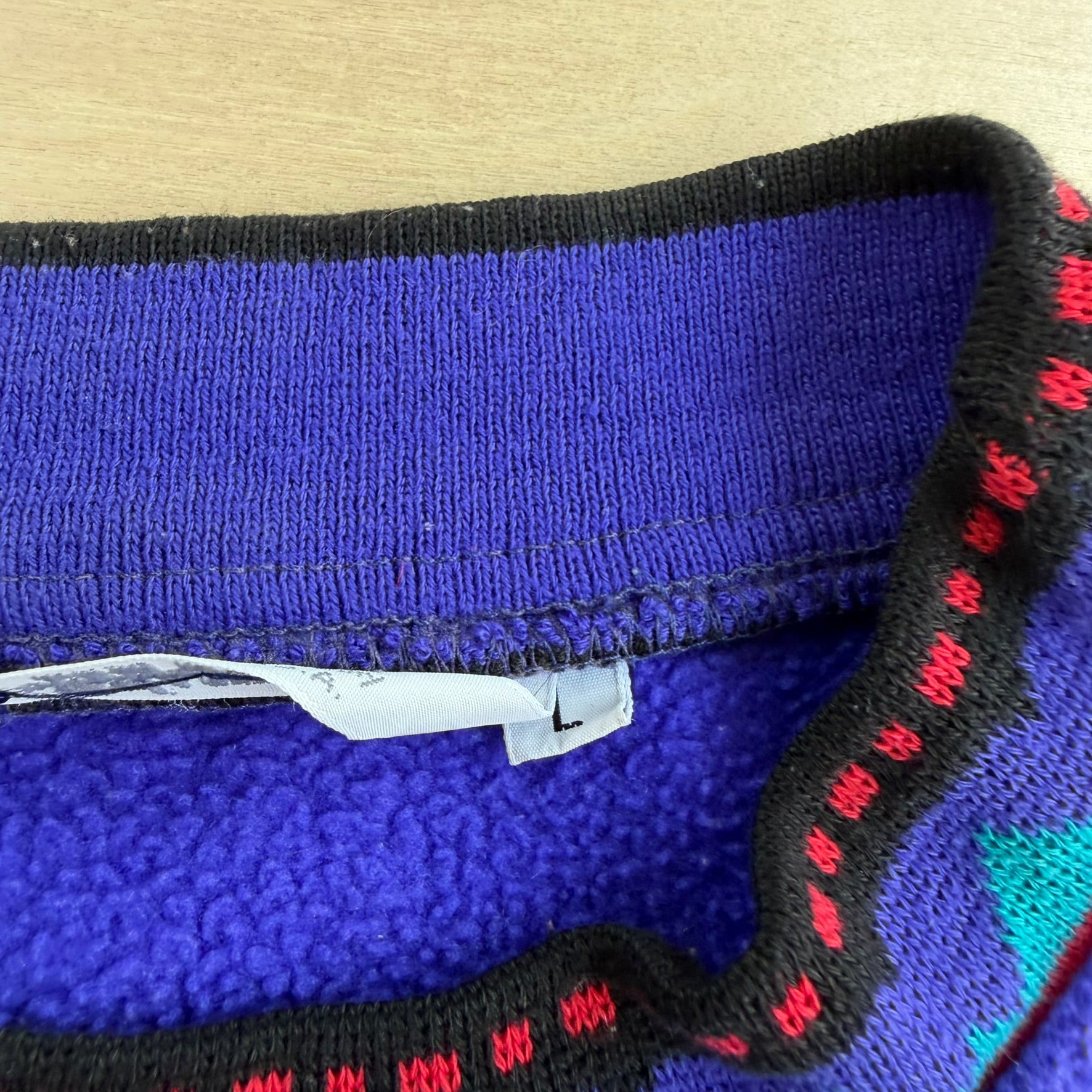 J- Vintage Columbia Made In USA Purple Pullover Polar Fleece - L