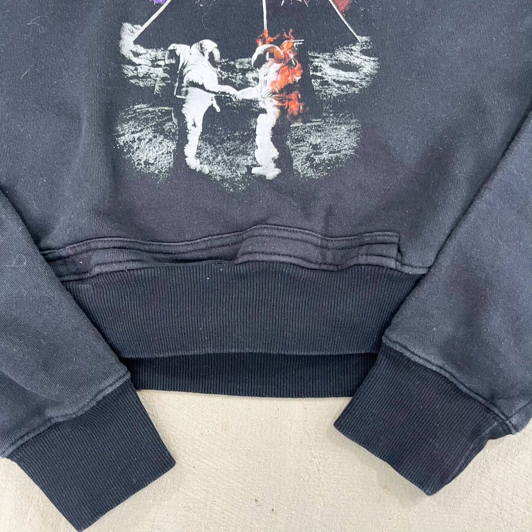 F- HOM Pink Floyd Cropped Reworked Hoodie