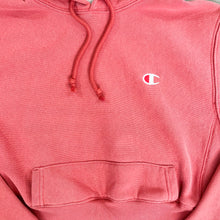 Load image into Gallery viewer, F- HOM Pink Champion Cropped Reworked Hoodie
