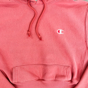 F- HOM Pink Champion Cropped Reworked Hoodie
