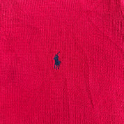 J- Vintage Polo RL Embroidered Logo Red Knit Sweater - 2XL
