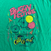 J- Vintage 90s Buggy Festival Church Point Louisiana Made In USA Single Stitch Tee - L