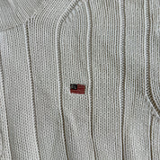J- Vintage Polo Jeans RL Embroidered Logo Quarter Zip Knit Sweater - XL
