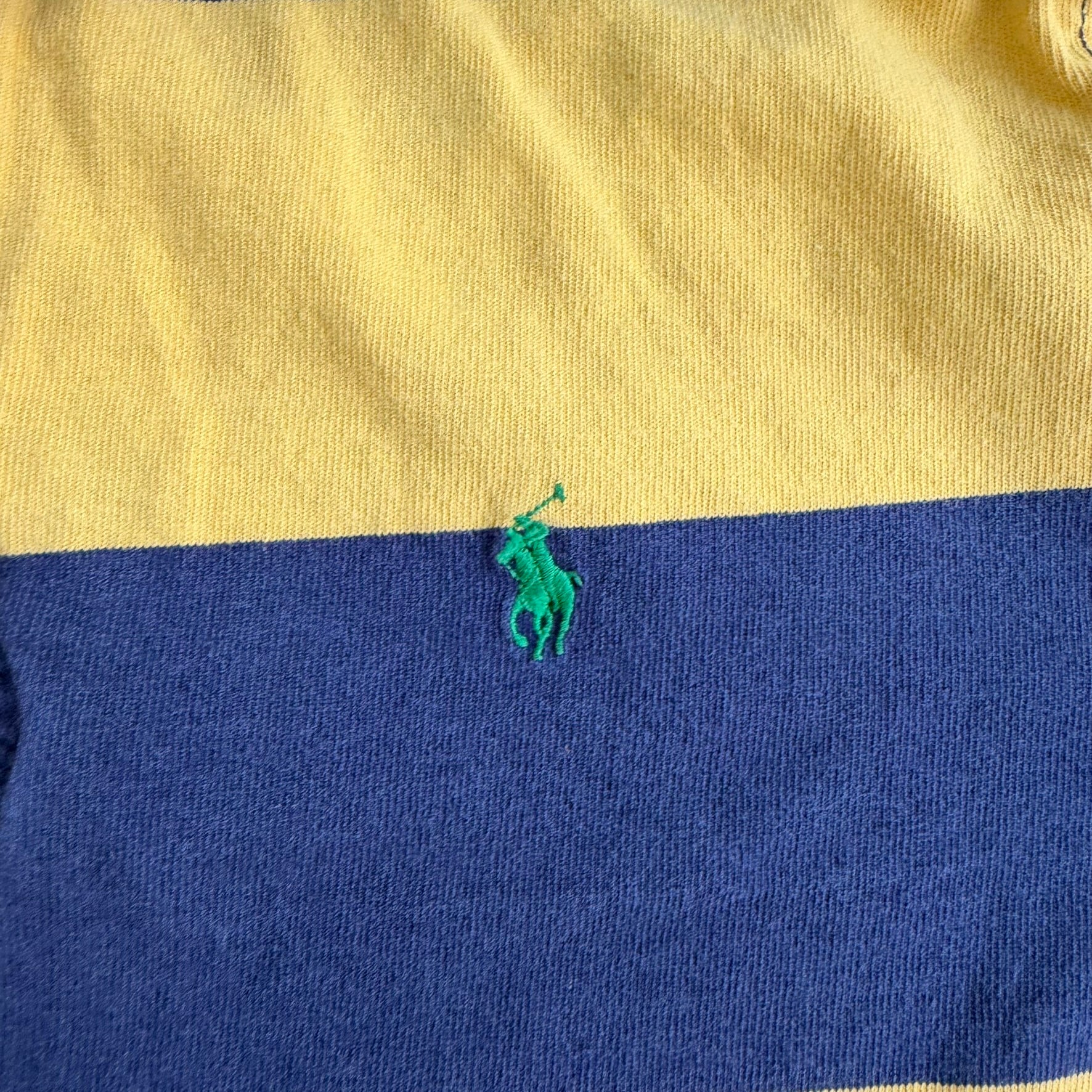 J- Vintage Polo RL Embroidered Logo Long Sleeve Rugby Shirt - 2XL