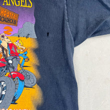 Load image into Gallery viewer, F- Vintage Hooters Angels Motorcycle Graphic Single Stitch Tee
