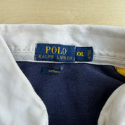 J- Vintage Polo RL Embroidered Logo Long Sleeve Rugby Shirt - 2XL
