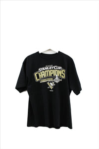 X - 2009 NHL Pittsburgh Penguins Stanley Cup Champion Tee