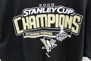 X - 2009 NHL Pittsburgh Penguins Stanley Cup Champion Tee