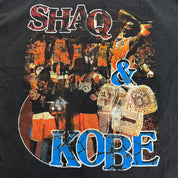 J- Vintage Los Angeles Lakers Shaq & Kobe Championship Oversized Tee - L (fits XL)