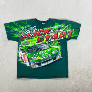 F- Vintage Nascar Chase Authentic Dale Jr Amp Car Jumbo Print Tee