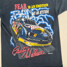 Load image into Gallery viewer, F- Vintage &#39;95 Nascar Dusty Wallace Fear Is An Emotion Single Stitch Tee
