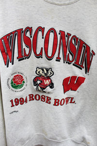 X - Vintage 1994 Nutmeg University Of Wisconsin Rose Bowl Crewneck