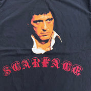 J- Vintage Scarface Picture & Text Graphic Tee - L