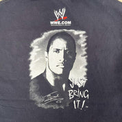 F- Vintage '02 WWE Niagara Falls The Rock Bring It Tee