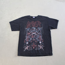 Load image into Gallery viewer, D- 2011 Slayer Logo &amp; Script Graphic Tee
