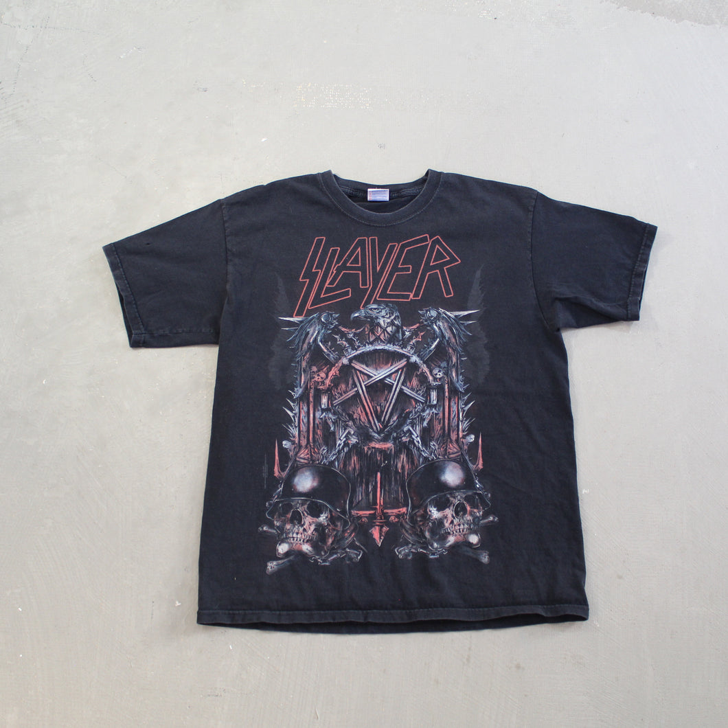 D- 2011 Slayer Logo & Script Graphic Tee