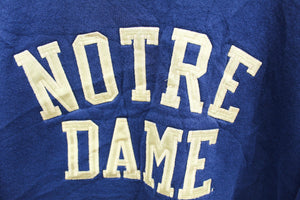 X - Vintage Notre Dame Embroidered Script Crewneck