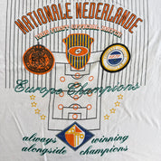 J- Vintage '91 Lotto Netherland National Soccer Team 1988 Europe Champions Graphic Made In USA Tee - L