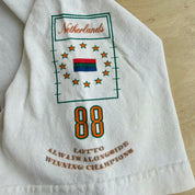 J- Vintage '91 Lotto Netherland National Soccer Team 1988 Europe Champions Graphic Made In USA Tee - L