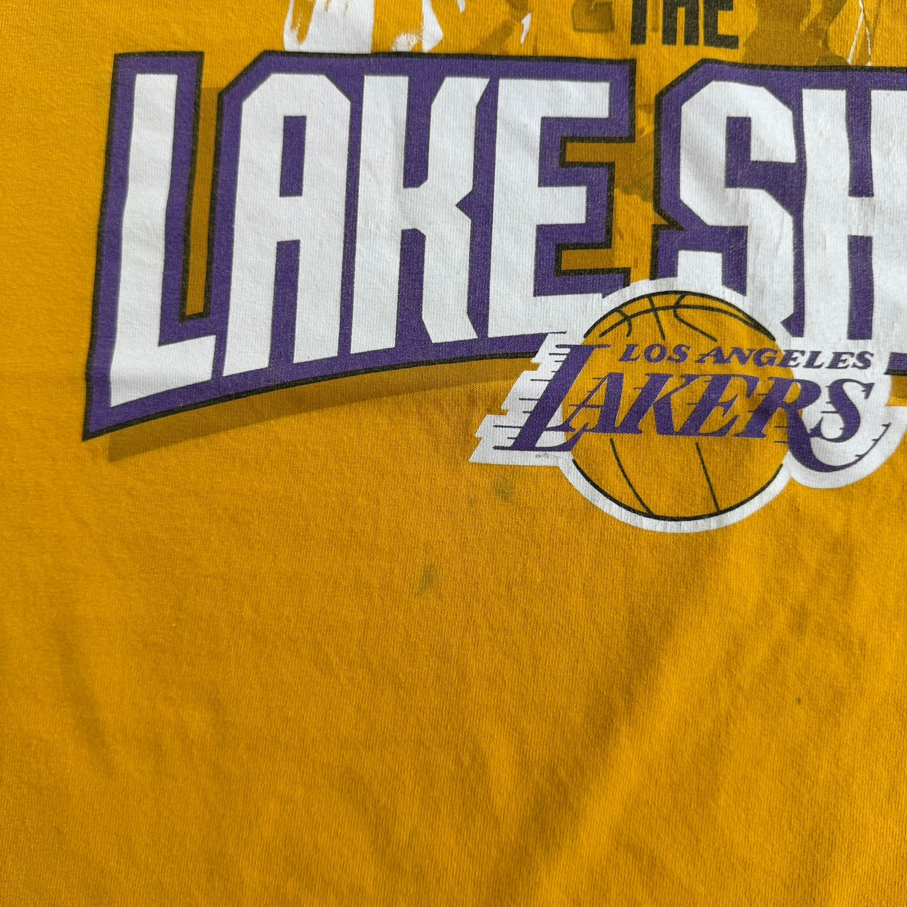 J- '10 Los Angeles Lakers NBA The Lake Show Kobe Shaq Pau Adidas Tee - 2XL