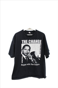 X - Barack Obama The Change Martin Luther King Jr The Dream Tee