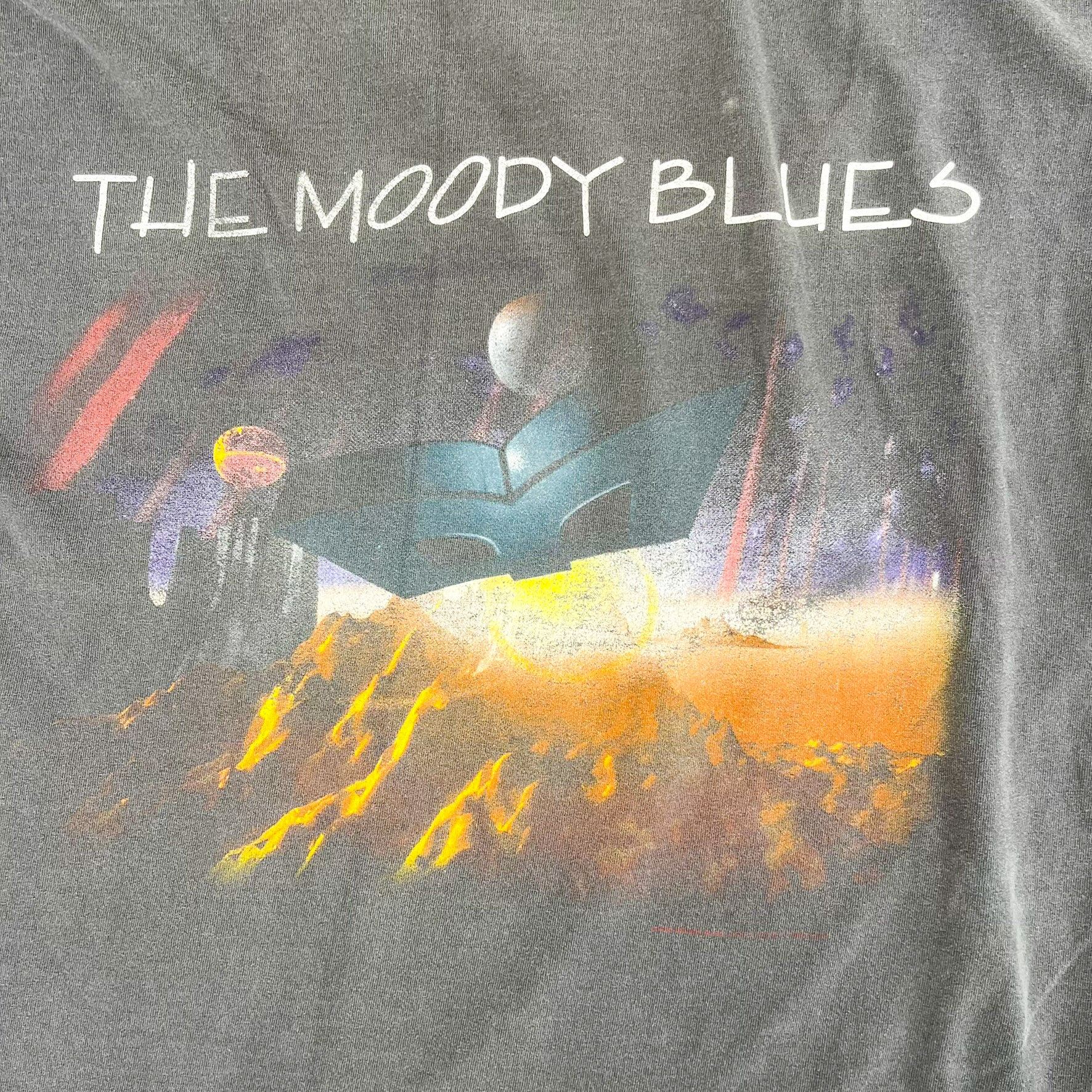 F- Vintage '96 The Moody Blues Summer Tour Graphic Single Stitch Tee