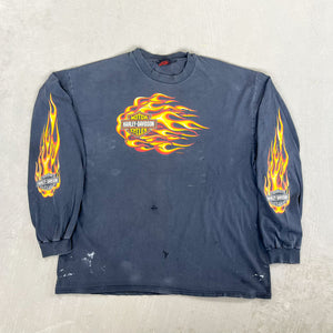 F- Vintage '00 Harley Davidson Saskatoon Saskatchewan Long Sleeve Tee