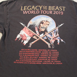 D- 2019 Iron Maiden Legacy Of The Beast Canada Tour Tee