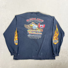 Load image into Gallery viewer, F- Vintage &#39;00 Harley Davidson Saskatoon Saskatchewan Long Sleeve Tee
