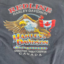 Load image into Gallery viewer, F- Vintage &#39;00 Harley Davidson Saskatoon Saskatchewan Long Sleeve Tee
