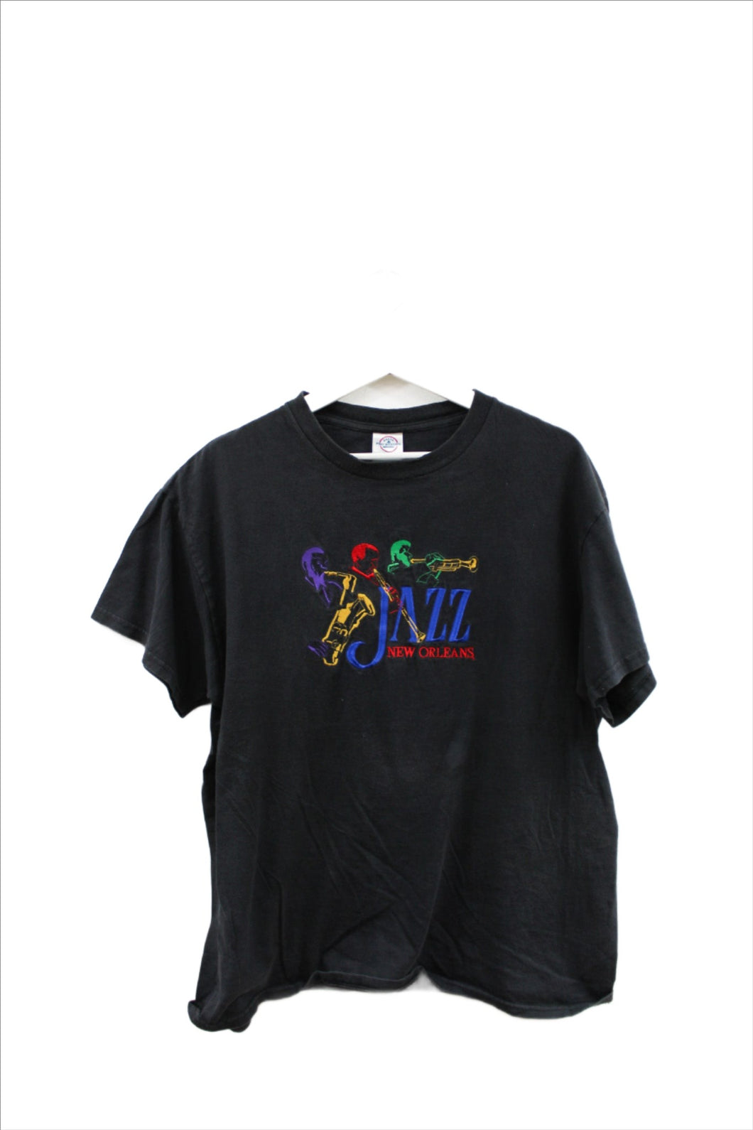 X - Vintage New Orleans Jazz Music Embroidered Tee