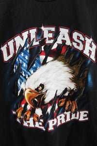 X - Vintage America Unleash The Pride Eagle & Flag Tee