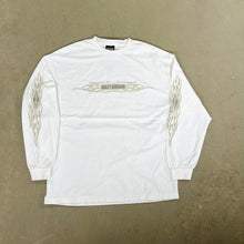 Load image into Gallery viewer, F- Vintage &#39;04 Harley Davidson Japan Flames Graphic Long Sleeve Tee
