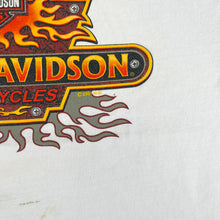 Load image into Gallery viewer, F- Vintage &#39;01 Harley Davidson Flames Graphic &amp; Logo Tee
