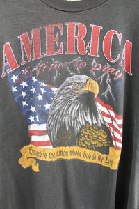X - Vintage America It's Time To Pray Eagle/Lightning Tee