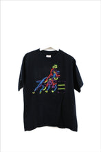 Load image into Gallery viewer, X - Vintage Single Stitch Neon Cowboy On Horse Tee
