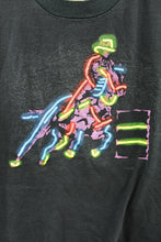 Load image into Gallery viewer, X - Vintage Single Stitch Neon Cowboy On Horse Tee
