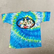 Load image into Gallery viewer, F- Vintage Disney Mickey/Goofy/Donald Tie Dye Single Stitch Tee
