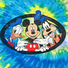 Load image into Gallery viewer, F- Vintage Disney Mickey/Goofy/Donald Tie Dye Single Stitch Tee
