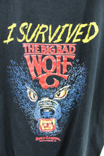Load image into Gallery viewer, X - Vintage Single Stitch I Survived The Big Bad Wolf Screen Star Tee
