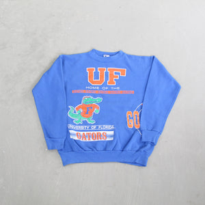 D- Vintage Gators University Of Florida Jumbo Print Crewneck