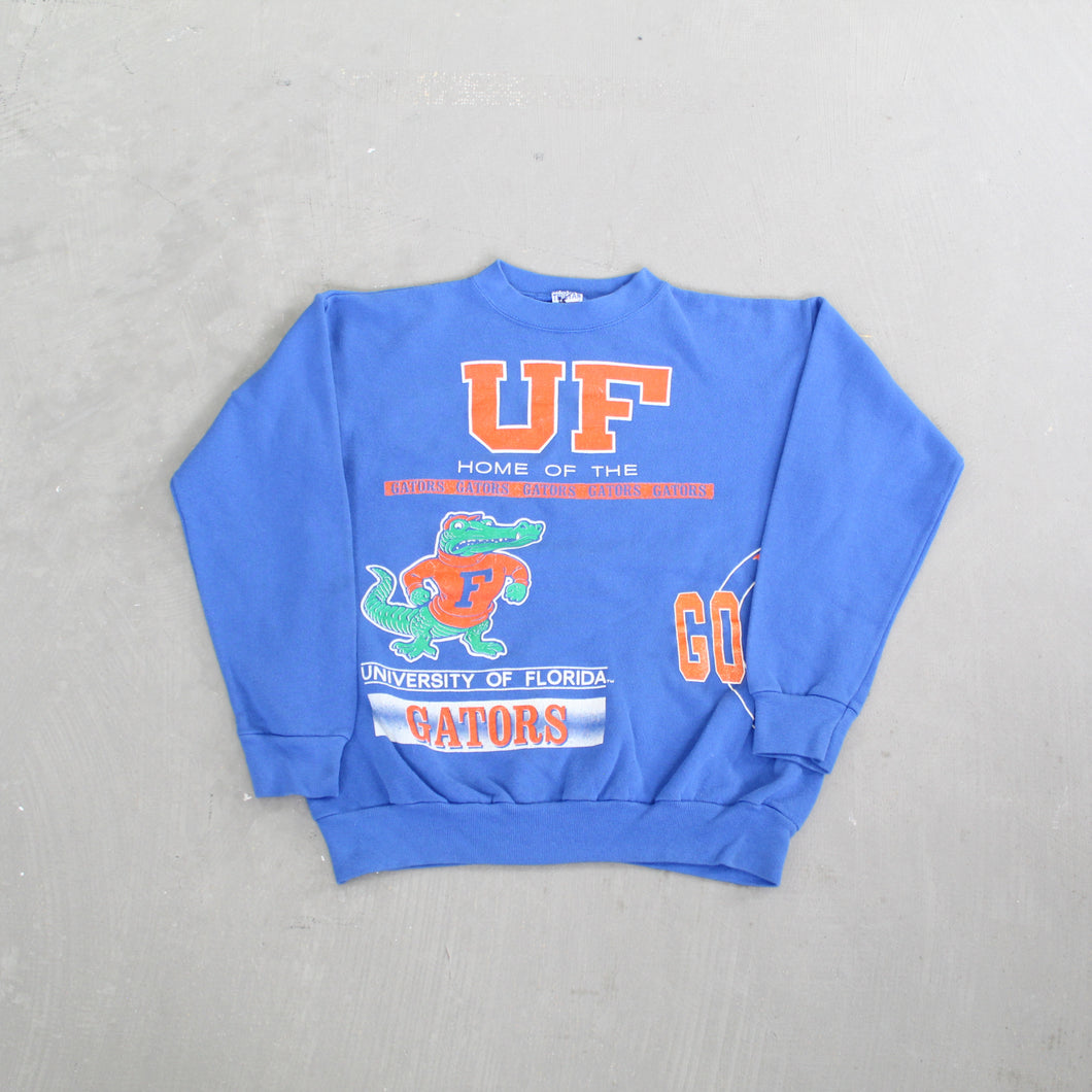 D- Vintage Gators University Of Florida Jumbo Print Crewneck