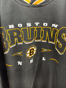X - Vintage Lee Sports NHL Boston Bruins Embroidered Logo Crewneck