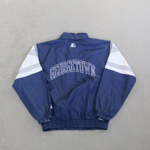 D- Vintage Georgetown Hoyas NCAA Starter Windbreaker Jacket