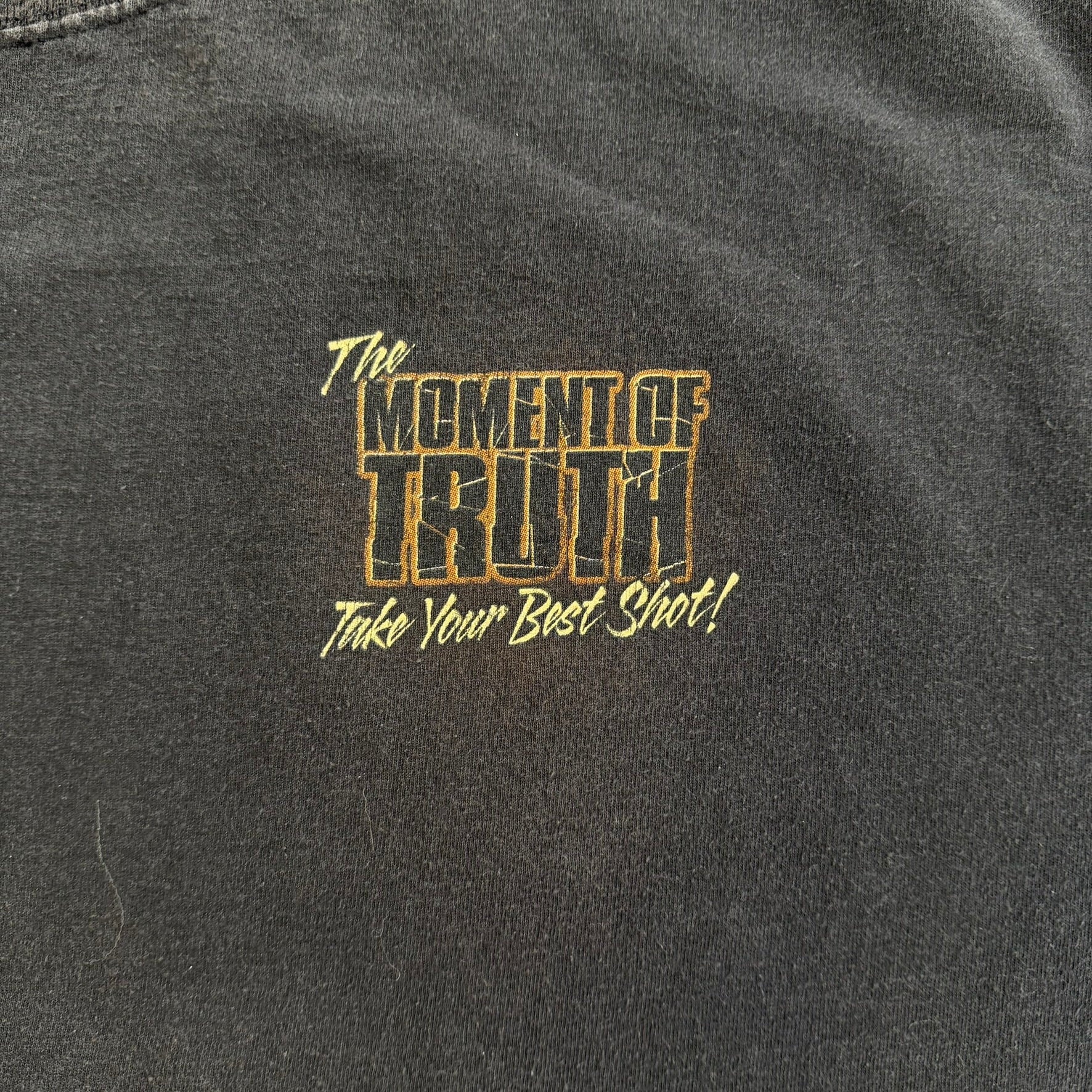 J- Vintage '06 Buckwear The Moment Of Truth Deer Text & Graphic Tee - 2XL