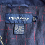 J- Vintage Polo Golf RL Embroidered Logo Navy Harrington Jacket - S