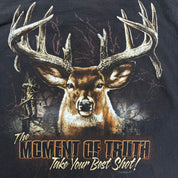 J- Vintage '06 Buckwear The Moment Of Truth Deer Text & Graphic Tee - 2XL